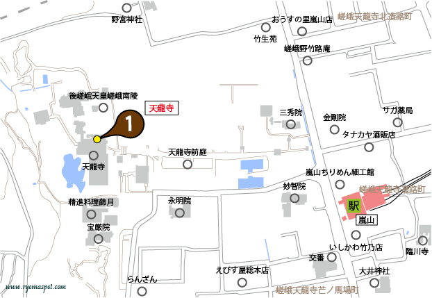 右京区史跡マップマーク1
